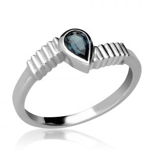 Pear Sapphire Ring